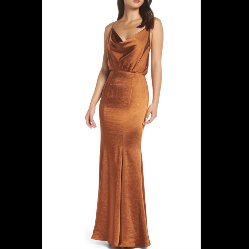FAME & PARTNERS Theodora Dress Size 6 Butterscotch